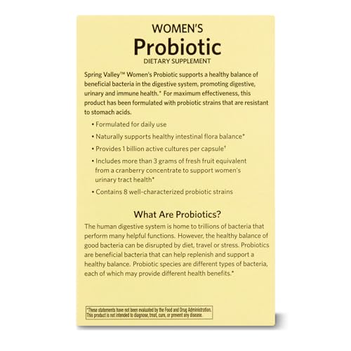 Probiotics for Women Capsules Dietary Supplement