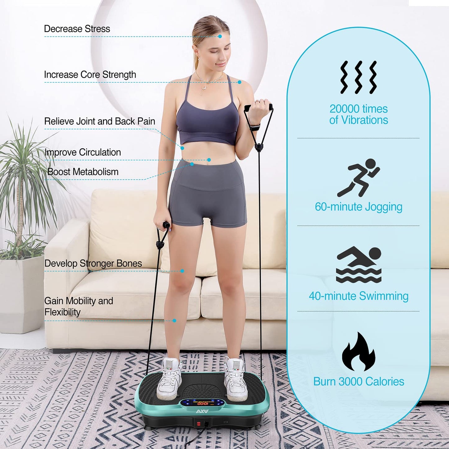 Full Body Vibration Fitness Plate