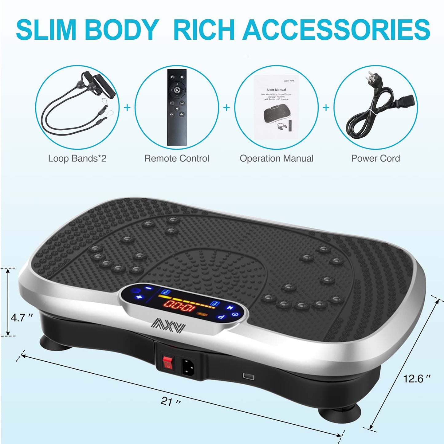 Full Body Vibration Fitness Plate