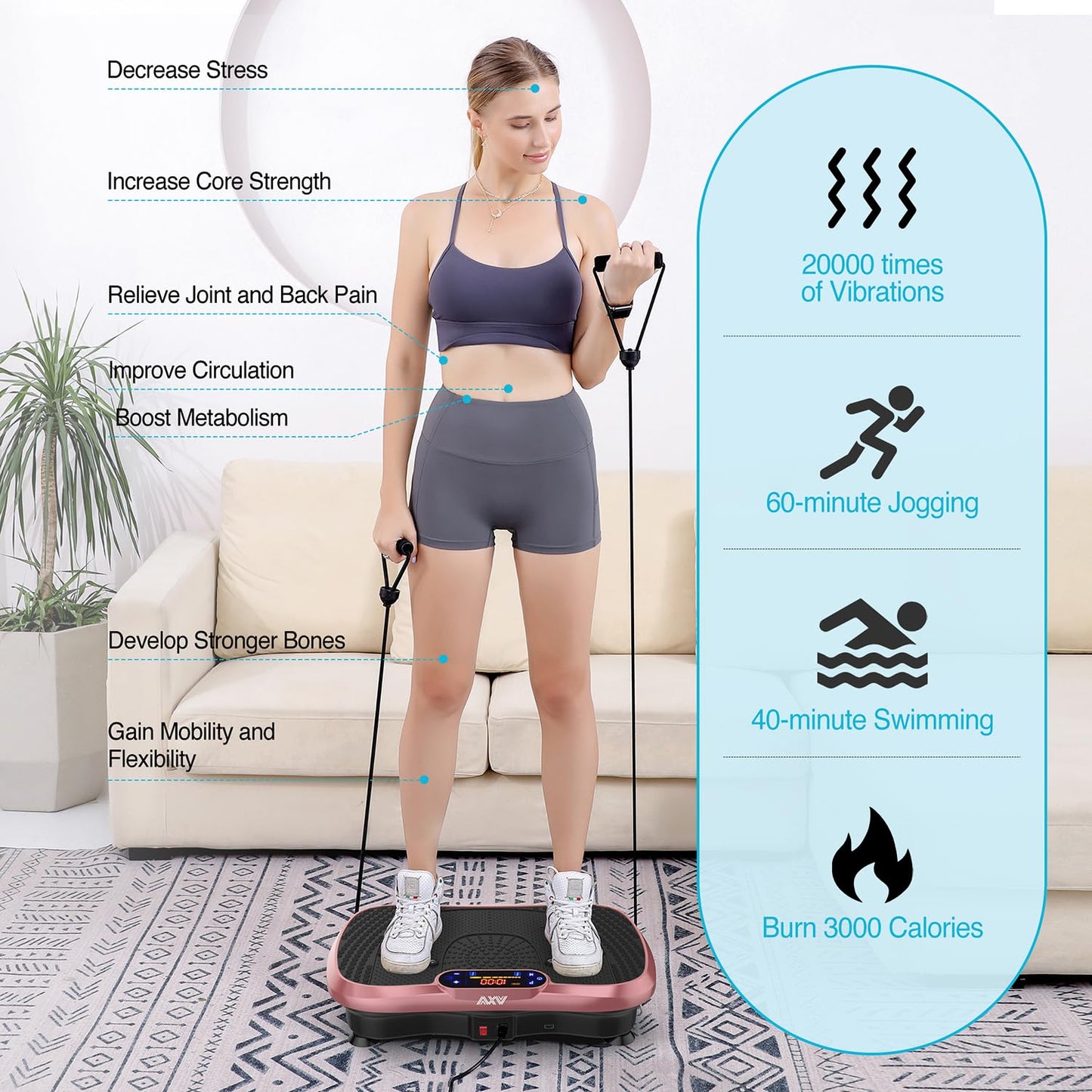 Full Body Vibration Fitness Plate