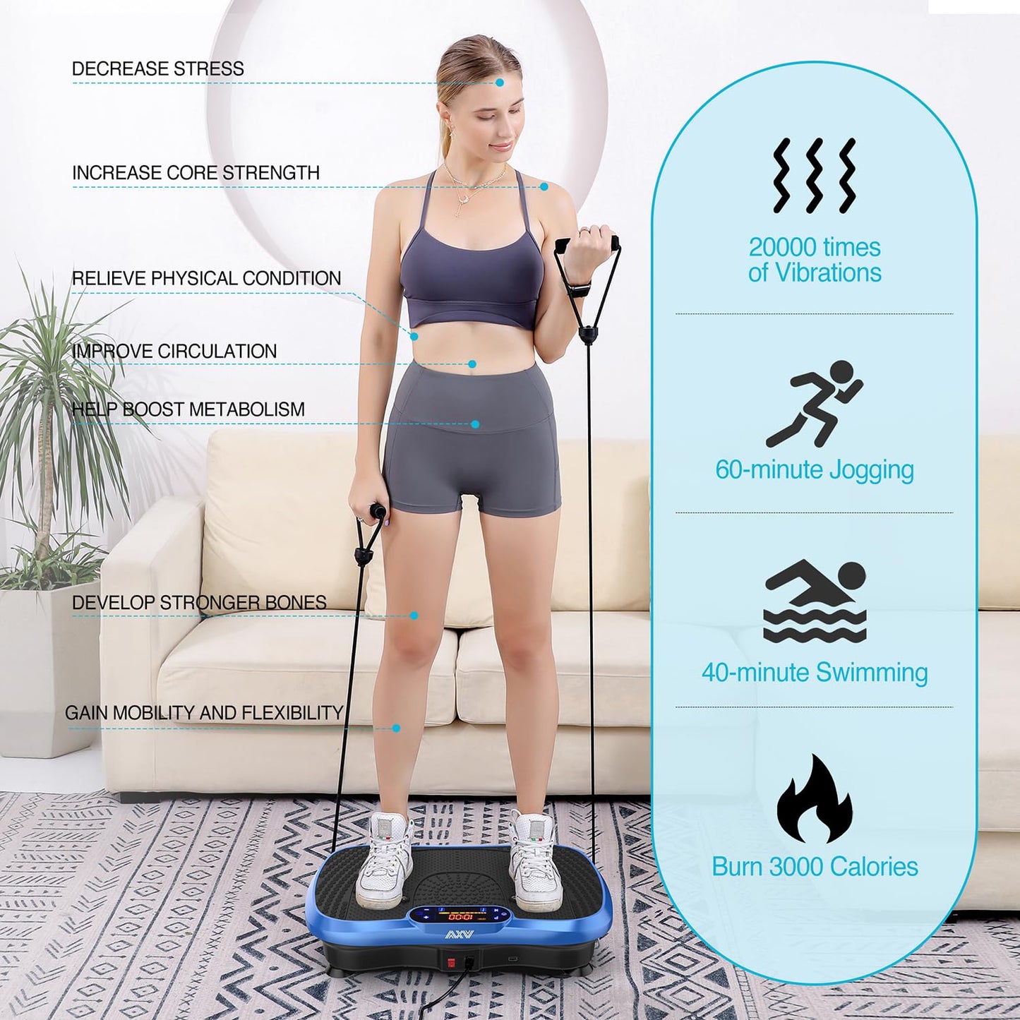 Full Body Vibration Fitness Plate