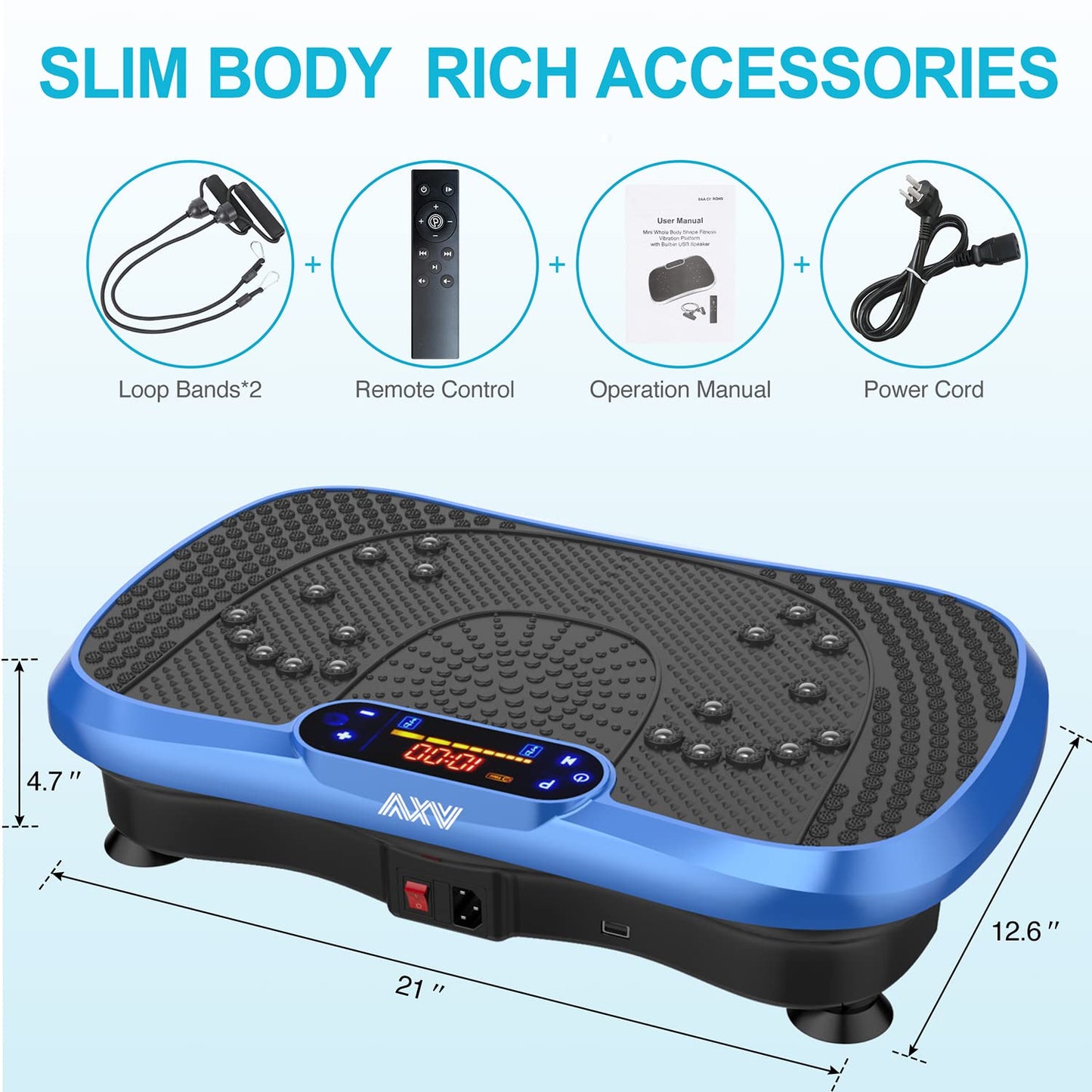 Full Body Vibration Fitness Plate