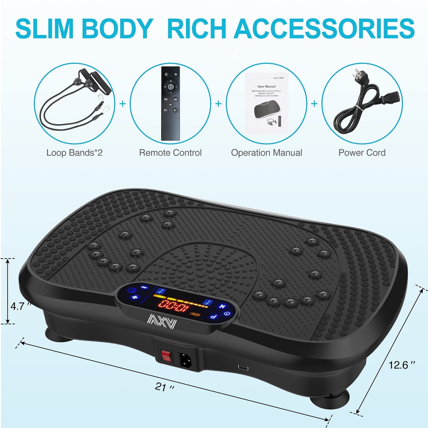 Full Body Vibration Fitness Plate