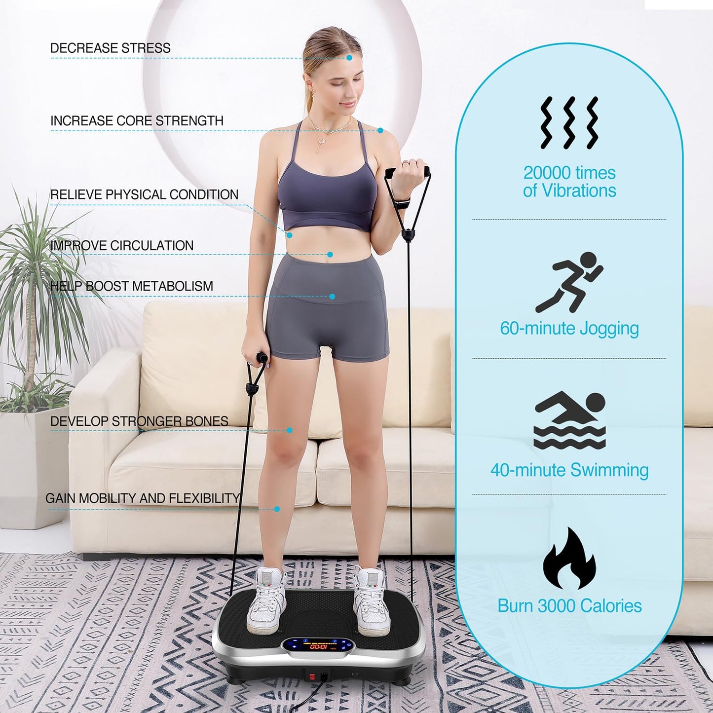 Full Body Vibration Fitness Plate