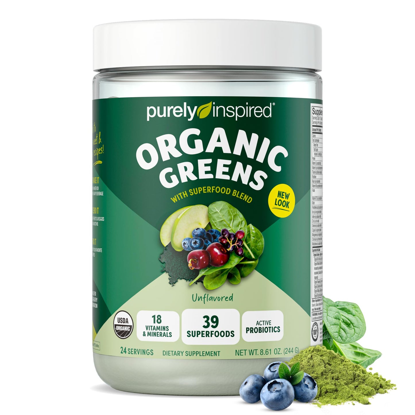 Organic Green Powder Smoothie Mix