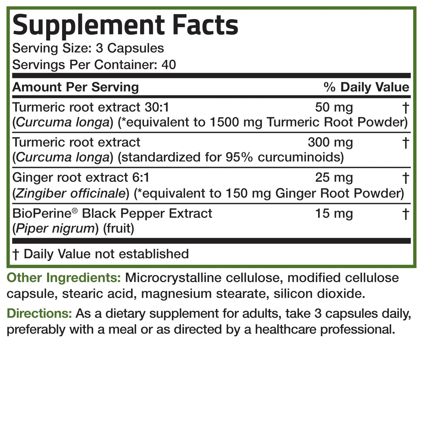 Turmeric + Ginger Extra Strength