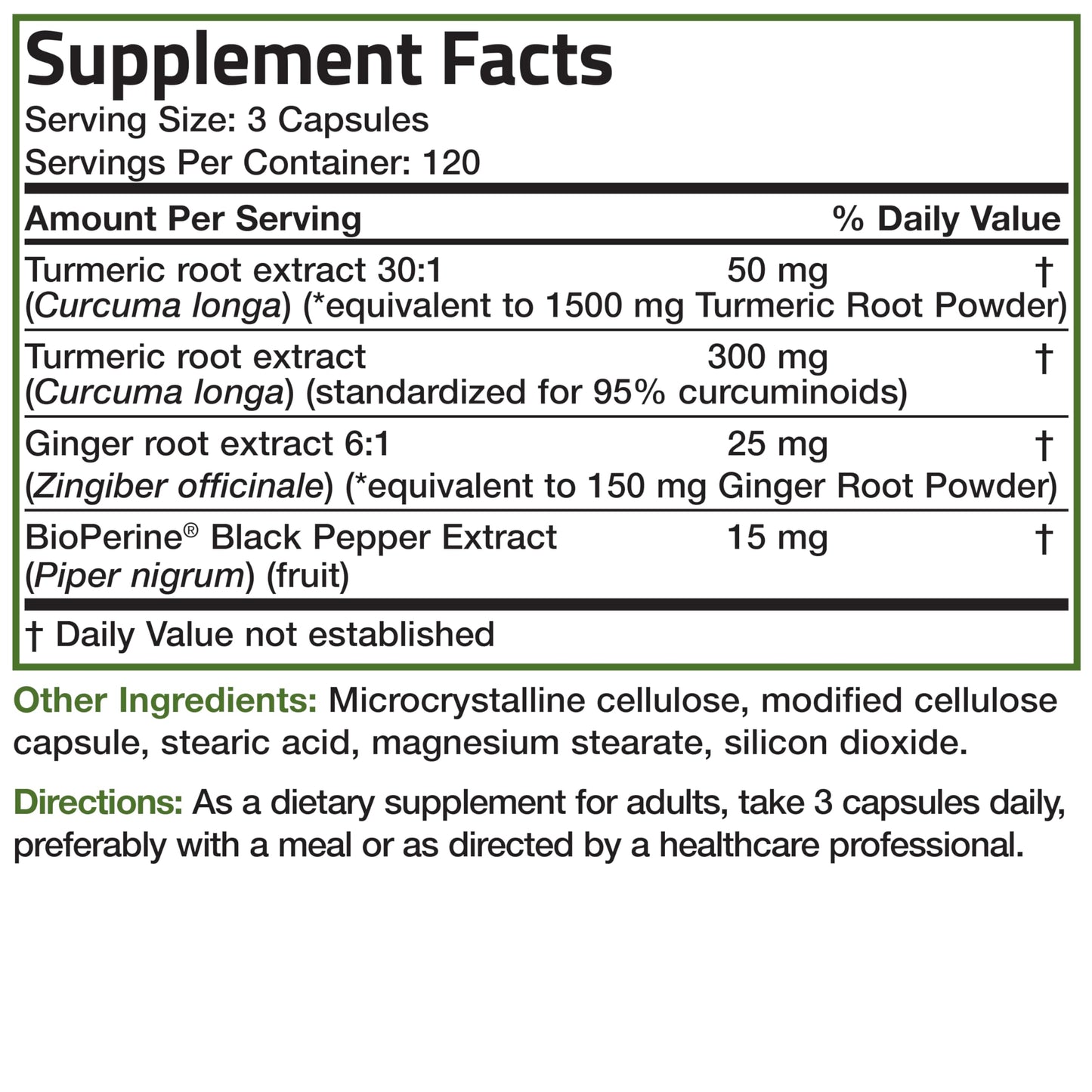 Turmeric + Ginger Extra Strength