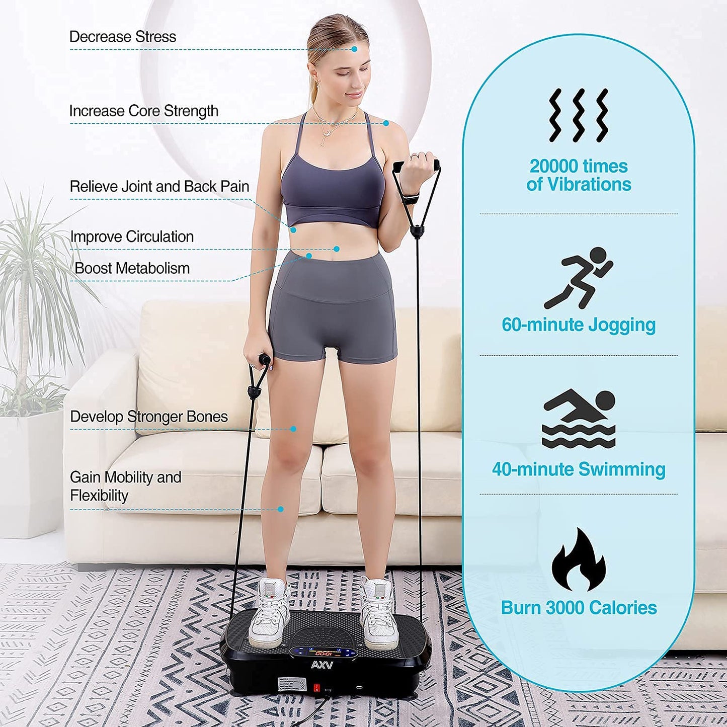 Full Body Vibration Fitness Plate